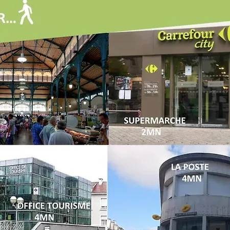 Le Montferrat - 65m2 - 2 - Rue De La Grotte - Hyper Centre 루르드